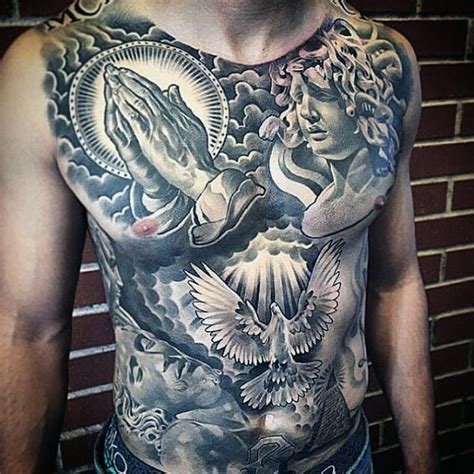 stomach tattoos mens|lower stomach tattoo ideas.